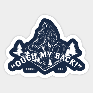 Ouch, My Back! Sticker